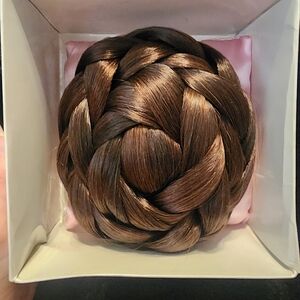 Formal Affair Elegant Brown Hair Bun Extension, NWT